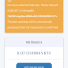 Pago por servicio de minerÃ­a BTC