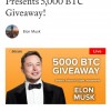 Tesla giveaway 5000 btc