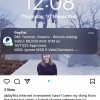 Instagram account hack paypal lockscreen screenshot scam