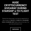 spacex starship giveaway 